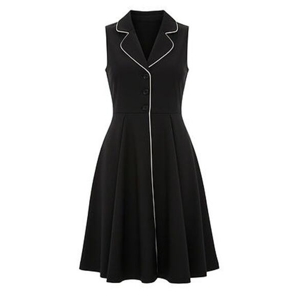 TUCKERNUCK Black Linen Ruby Dress Size XL NWT Retail $248 Tuckernuck - Picture 8 of 8